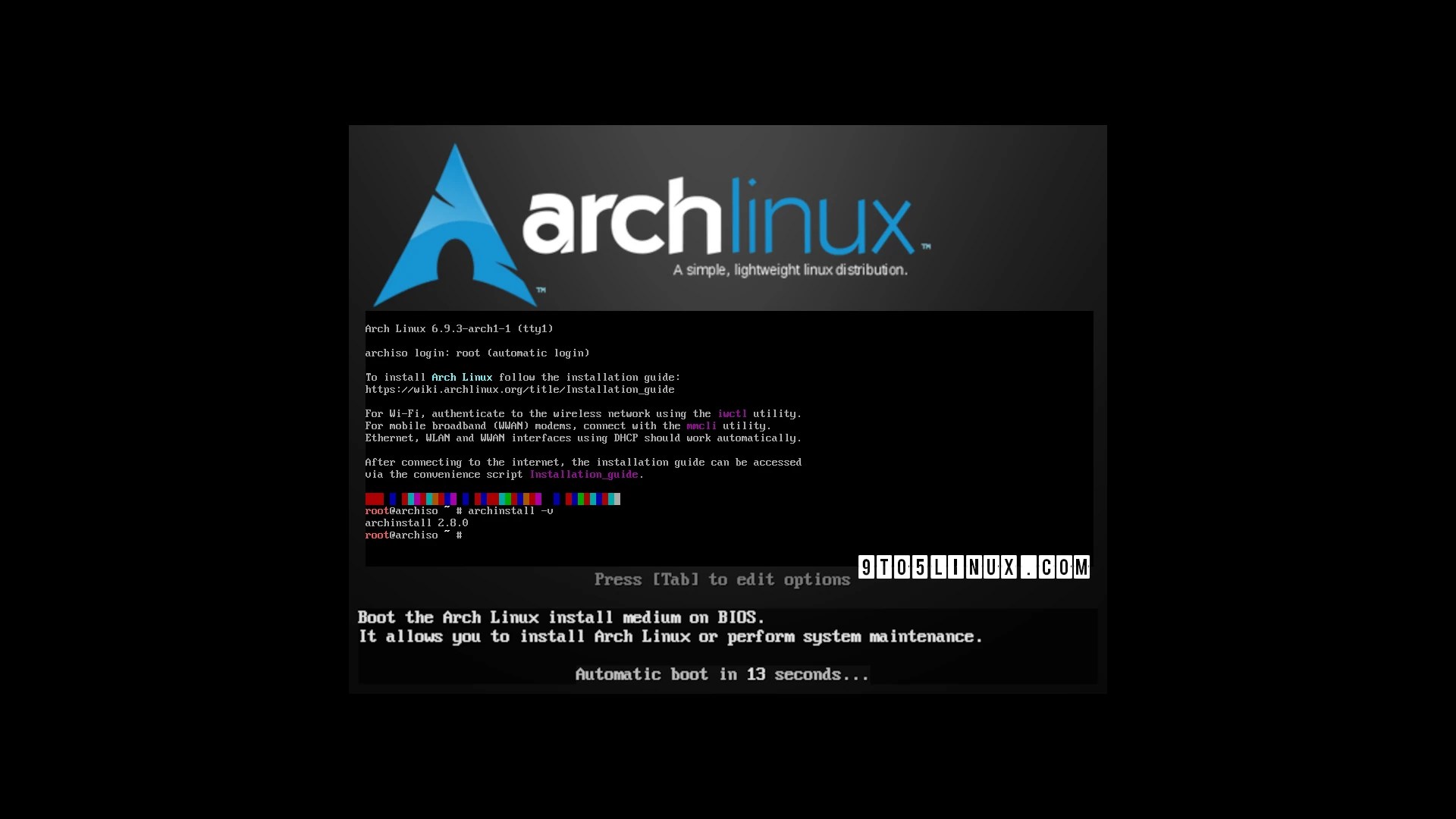 Letölthető az első Arch Linux ISO ami 6.9 kernellel üzemel