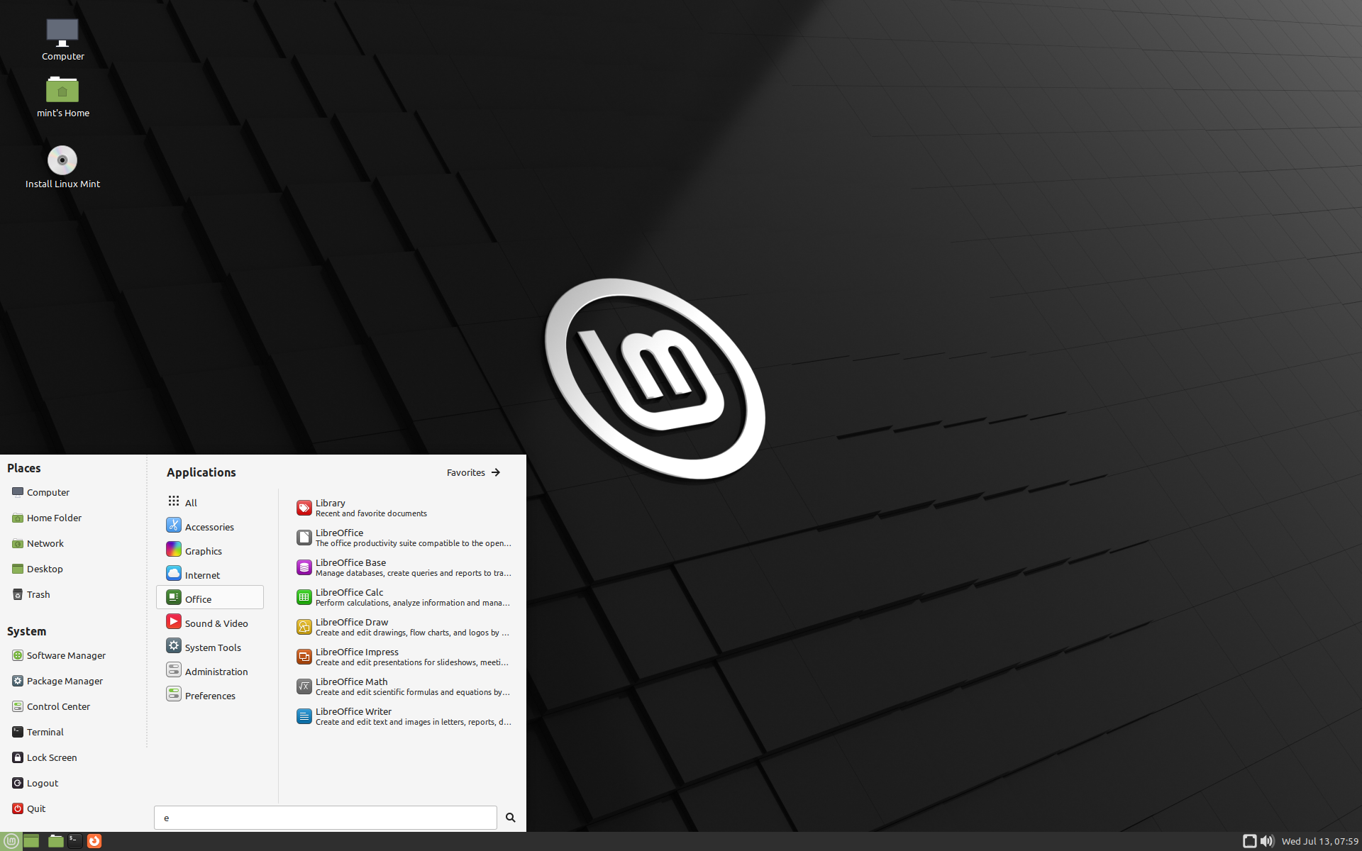 Linux Mint 21.3 Virginia (LTS verzió) (MATE)