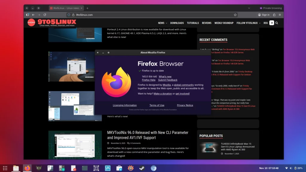 Firefox 145